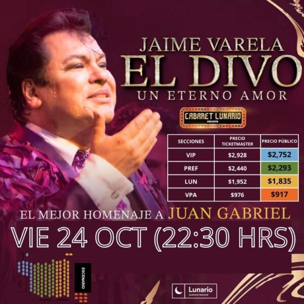 Cabaret Lunario Presenta: Jaime Varela , El Divo un eterno amor